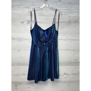 B Smart Dress Womens 13 Shimmer Metallic Party Adjustable Straps Polyester Forma